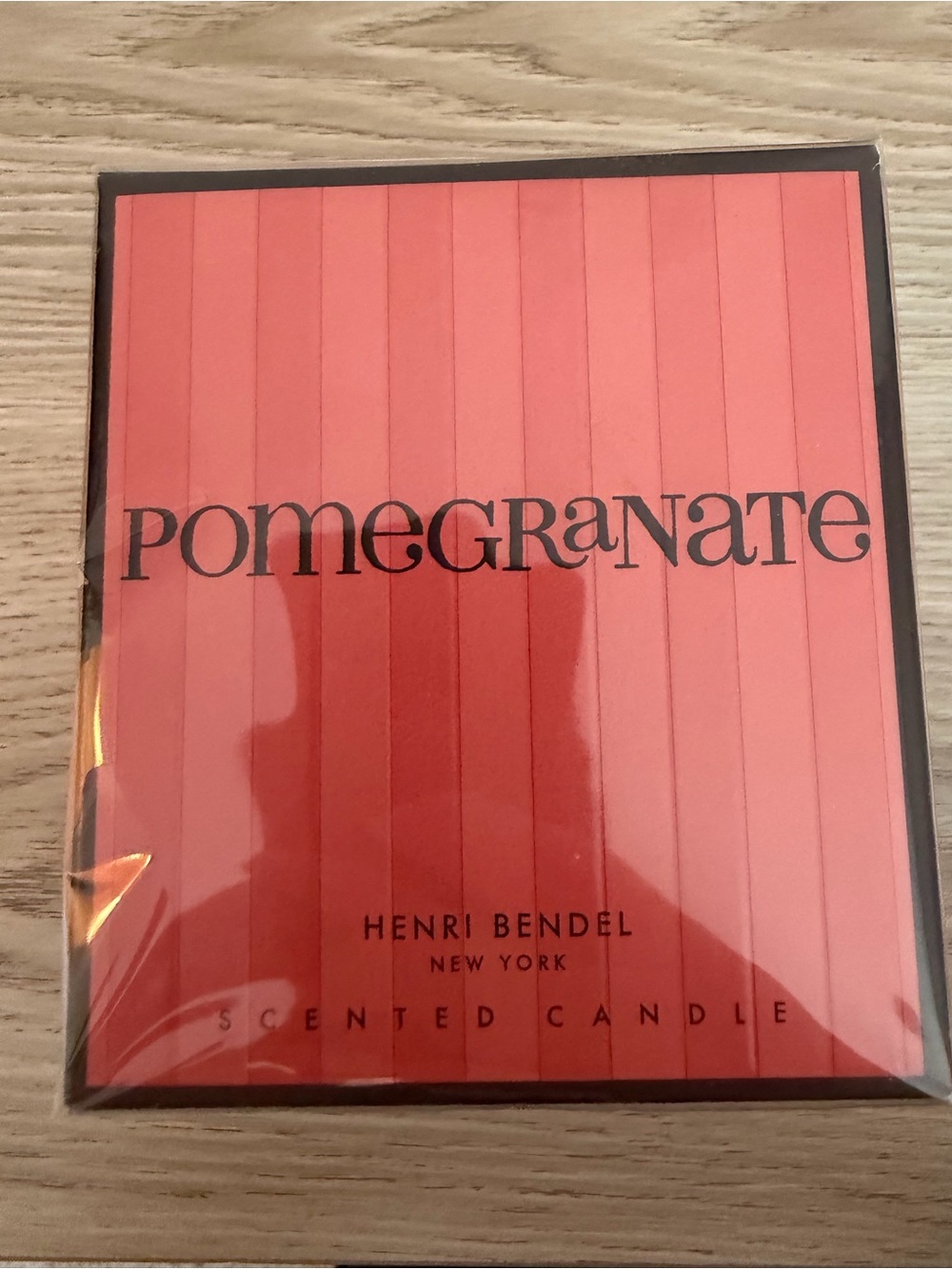 Rare Henri Bendel Pomegranate Scented Candle New in Box!